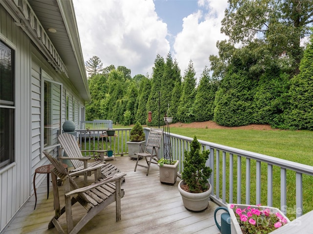 12 Country Meadows Ln, Hendersonville, NC 28792 - deck with a yard