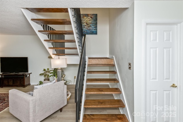503 Crowfields Ln, Asheville, NC 28803 - stairs with wood finished floors