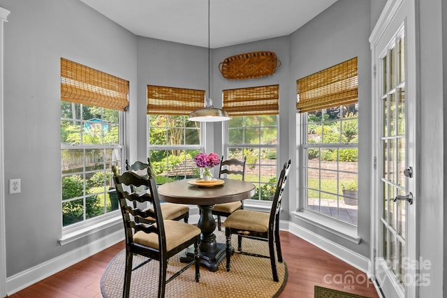 8700 Fox Tail Ln, Huntersville, NC 28078 - sunroom / solarium with french doors, healthy amount of natural light, and wood finished floors