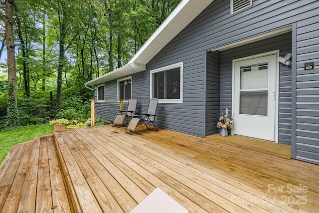 487 Duncan Creek Rd, Fletcher, NC 28732 - view of wooden deck