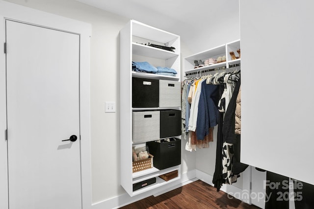 316 Wade Hampton Dr, Matthews, NC 28104 - spacious closet with wood finished floors
