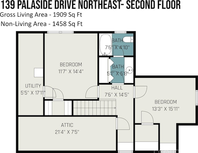 139 Palaside Dr NE, Concord, NC 28025 - view of room layout