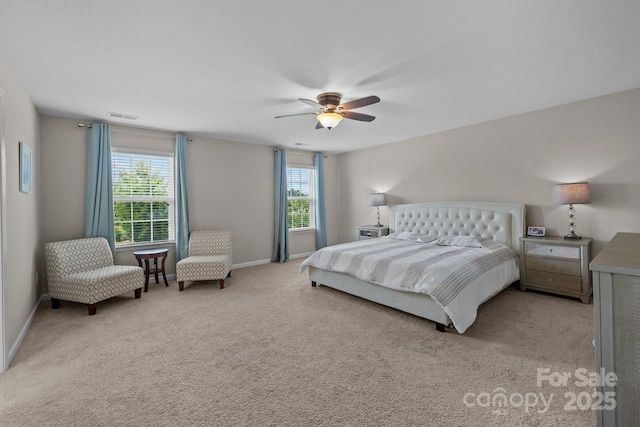 1569 Shannon Falls Dr, Fort Mill, SC 29715 - bedroom featuring light carpet and a ceiling fan