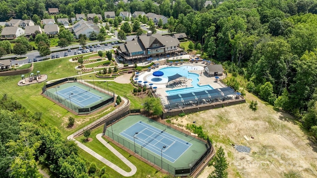 1569 Shannon Falls Dr, Fort Mill, SC 29715 - bird's eye view of a pool area
