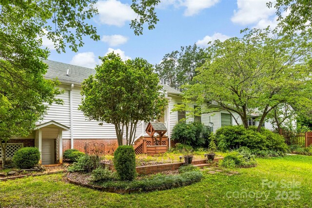 805 S Main St, Mount Holly, NC 28120 - view of front of home featuring stairs and a shingled roof