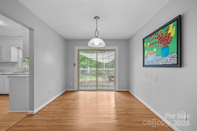 20 Summit Dr, Arden, NC 28704 - unfurnished dining area with light wood-style flooring and a textured ceiling