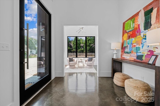 3304 Mar Vista Cir, Charlotte, NC 28209 - living area with concrete flooring
