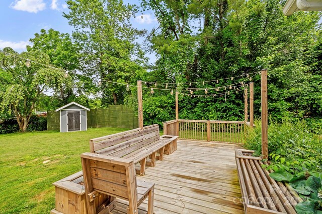 419 E Blue Ridge Rd, East Flat Rock, NC 28726 - wooden terrace with a shed