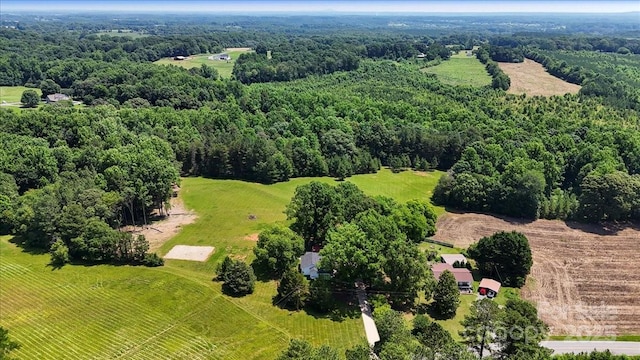 5740 Crouse Rd, Crouse, NC 28033 - drone / aerial view of a heavily wooded area