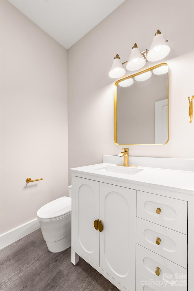 1471 Marshbrooke Ln, Catawba, NC 28609 - half bathroom with wood finished floors and vanity