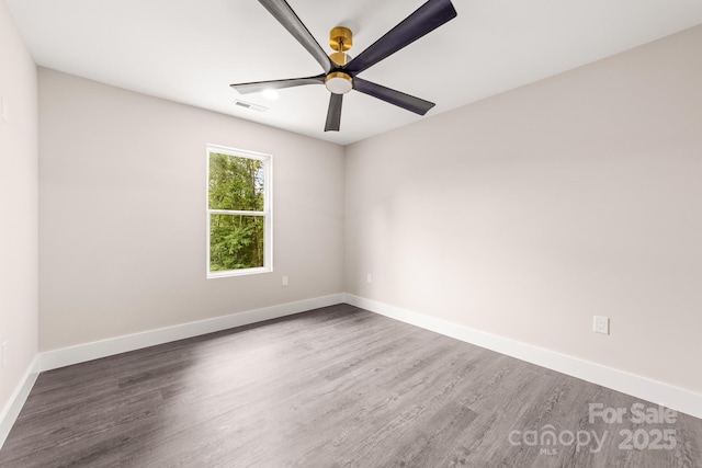 1471 Marshbrooke Ln, Catawba, NC 28609 - unfurnished room with a ceiling fan and wood finished floors