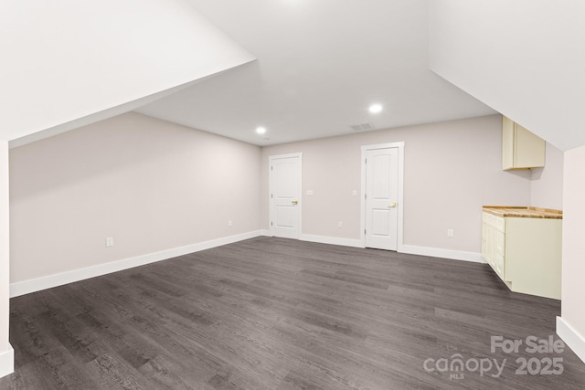 1471 Marshbrooke Ln, Catawba, NC 28609 - unfurnished living room featuring recessed lighting and dark wood-style flooring