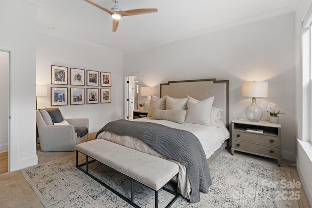 8283 Long Island Rd, Catawba, NC 28609 - bedroom featuring ornamental molding and a ceiling fan