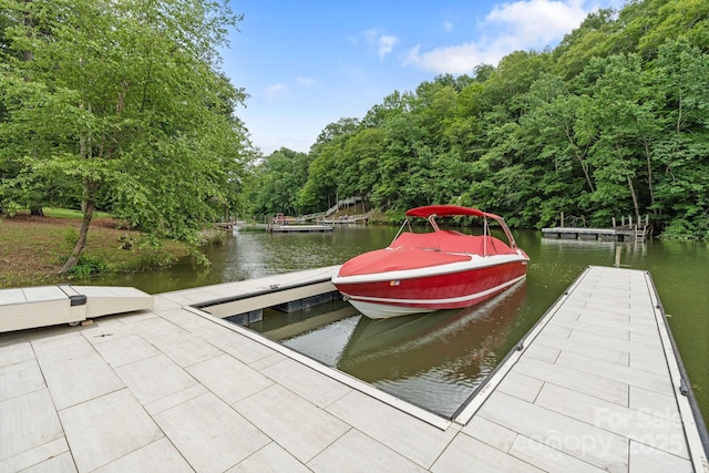 8283 Long Island Rd, Catawba, NC 28609 - dock area featuring a water view and a view of trees