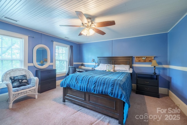 153 S Center St, Taylorsville, NC 28681 - bedroom featuring carpet, ceiling fan, and baseboards