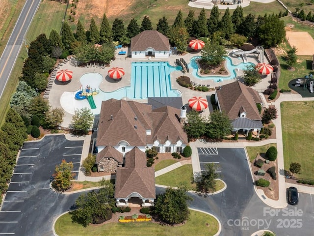 1500 Lookout Cir, Waxhaw, NC 28173 - drone / aerial view of a pool area