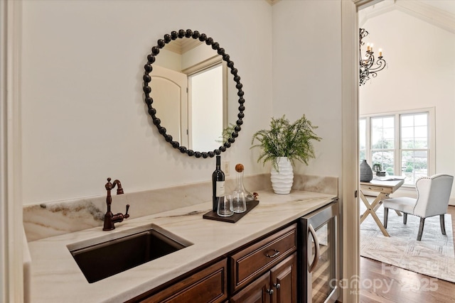 1500 Lookout Cir, Waxhaw, NC 28173 - indoor dry bar featuring wine cooler