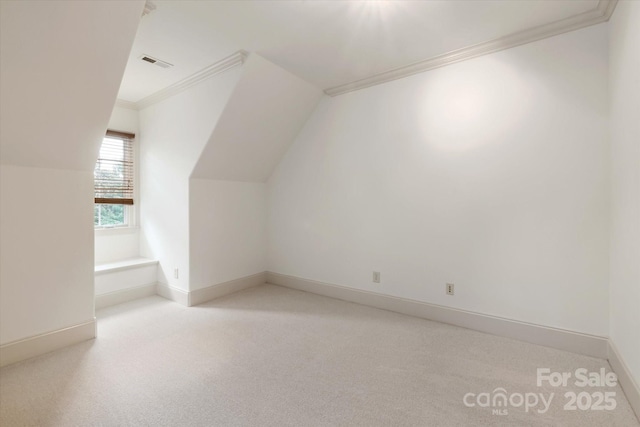 1500 Lookout Cir, Waxhaw, NC 28173 - additional living space featuring light colored carpet and vaulted ceiling