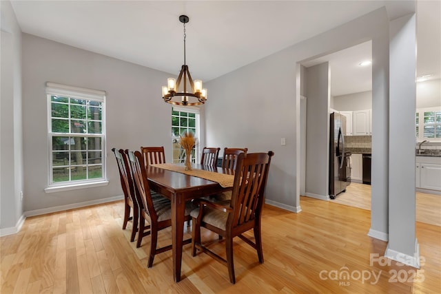 4000 Garfield Ct, Waxhaw, NC 28173 - dining area featuring light wood finished floors and a chandelier