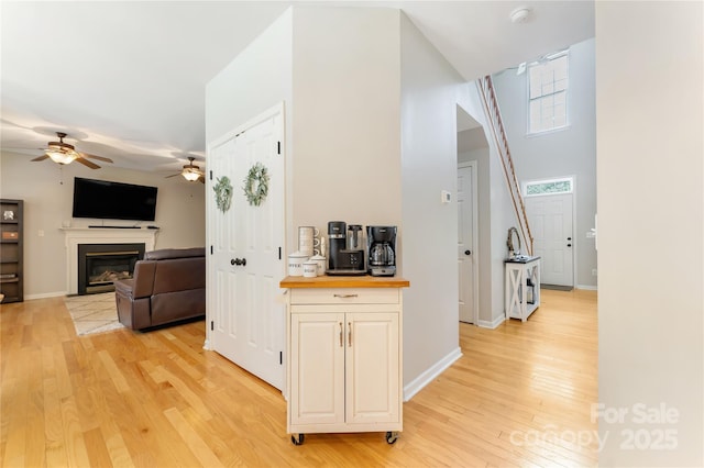4000 Garfield Ct, Waxhaw, NC 28173 - hall with light wood-style floors