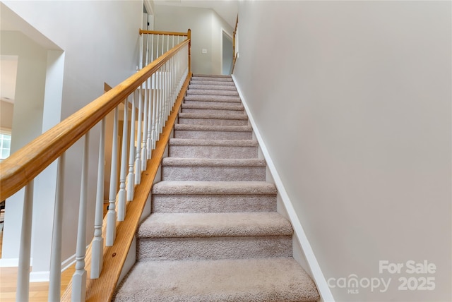 4000 Garfield Ct, Waxhaw, NC 28173 - stairway with carpet flooring and baseboards