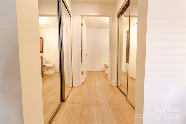 720 Governor Morrison St Unit 221, Charlotte, NC 28211 - corridor featuring light wood-style floors