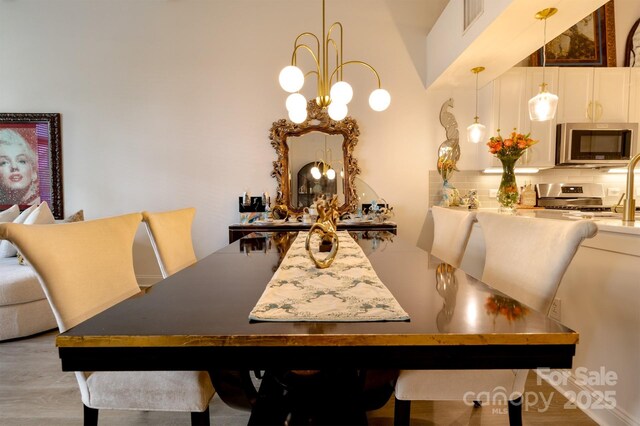 720 Governor Morrison St Unit 221, Charlotte, NC 28211 - dining room with a chandelier