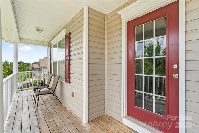 5111 Elementary View Dr, Charlotte, NC 28269 - view of wooden porch