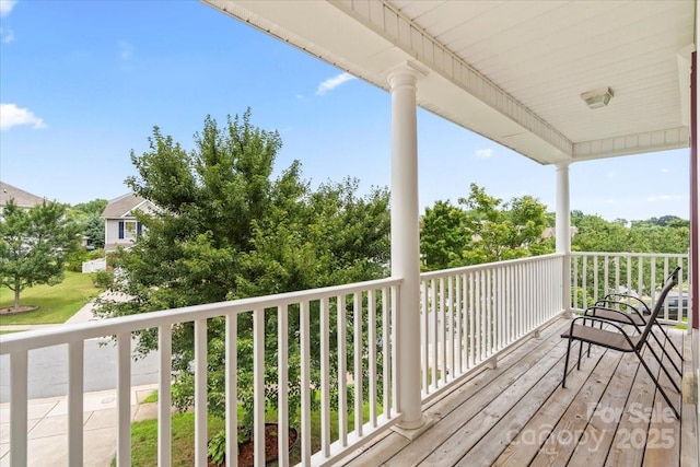5111 Elementary View Dr, Charlotte, NC 28269 - view of wooden terrace
