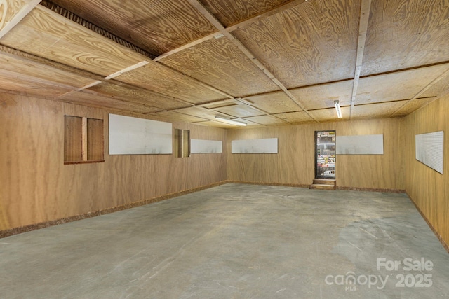 3980 English Oak Dr, Lincolnton, NC 28092 - below grade area with wooden walls