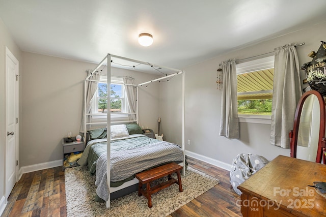 3980 English Oak Dr, Lincolnton, NC 28092 - bedroom featuring multiple windows and dark wood-type flooring
