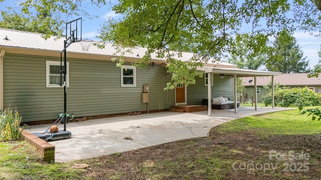 3980 English Oak Dr, Lincolnton, NC 28092 - rear view of property with a patio and a metal roof
