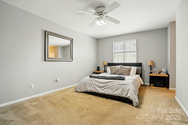 6044 Heath Valley Rd, Charlotte, NC 28210 - carpeted bedroom with baseboards and a ceiling fan