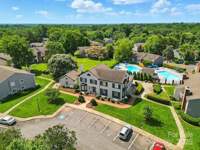 6044 Heath Valley Rd, Charlotte, NC 28210 - bird's eye view of a pool