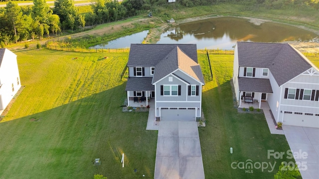 112 Aspire Cir, Wingate, NC 28174 - view from above of property with a large body of water