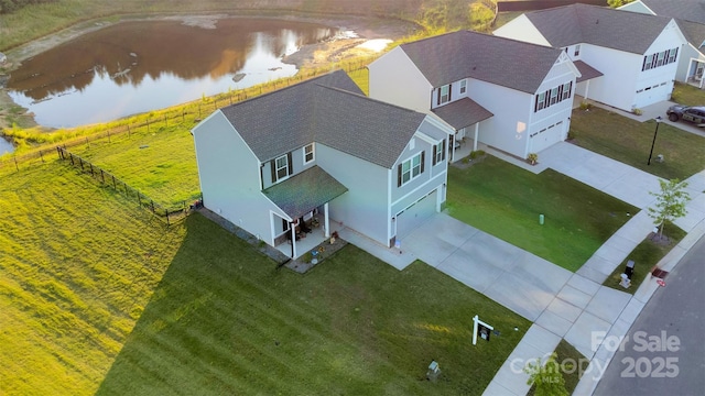 112 Aspire Cir, Wingate, NC 28174 - view from above of property featuring a nearby body of water