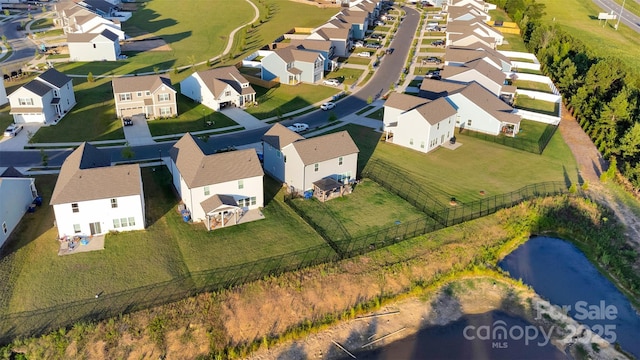 112 Aspire Cir, Wingate, NC 28174 - aerial perspective of suburban area featuring a nearby body of water