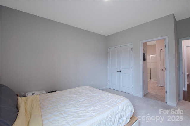 334 Kennerly Center Dr, Mooresville, NC 28115 - bedroom with light carpet and a closet