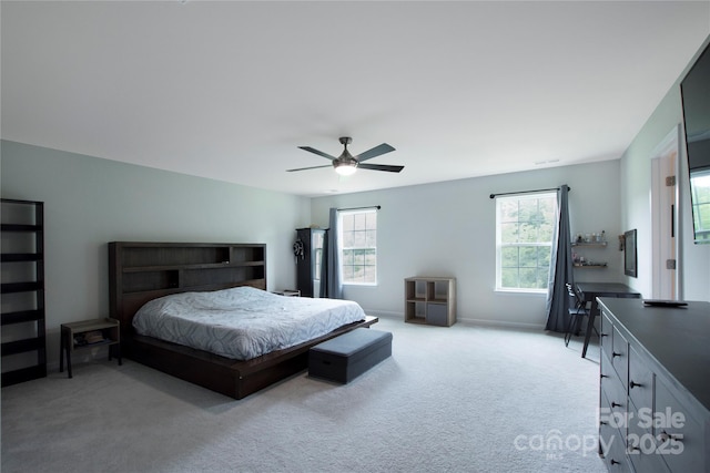 334 Kennerly Center Dr, Mooresville, NC 28115 - bedroom featuring light carpet and ceiling fan
