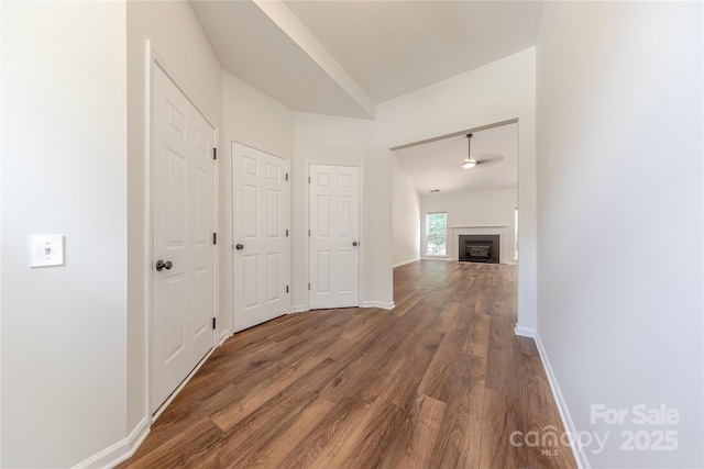 901 Clearbrook Rd, Matthews, NC 28105 - corridor with wood finished floors and baseboards