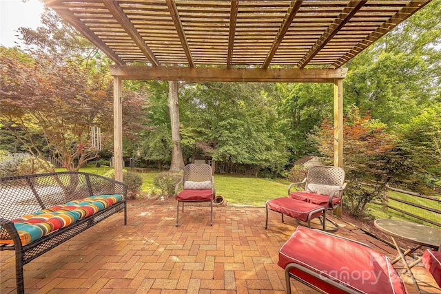 901 Clearbrook Rd, Matthews, NC 28105 - view of patio / terrace featuring a pergola