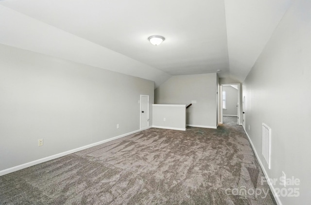 8115 Kelburn Ln, Charlotte, NC 28273 - additional living space with carpet and lofted ceiling