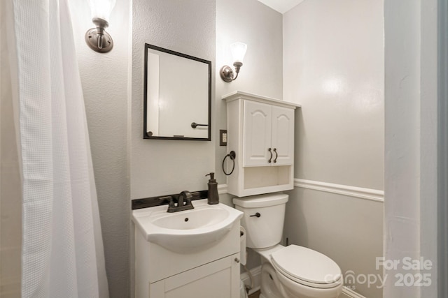115 E Catawba St, Morganton, NC 28655 - bathroom with vanity and a shower with shower curtain