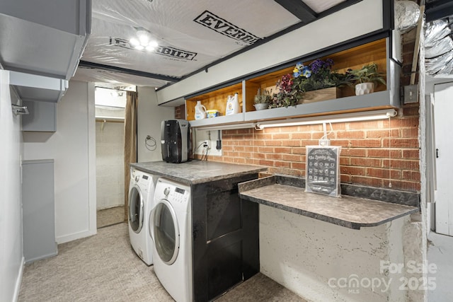 115 E Catawba St, Morganton, NC 28655 - washroom featuring separate washer and dryer and light carpet