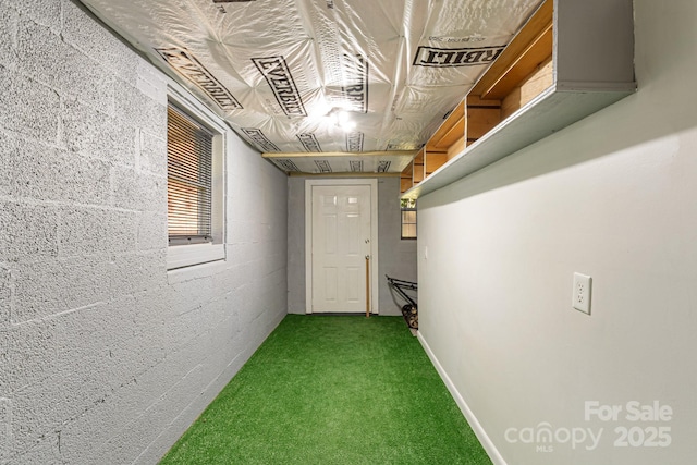 115 E Catawba St, Morganton, NC 28655 - corridor with carpet flooring