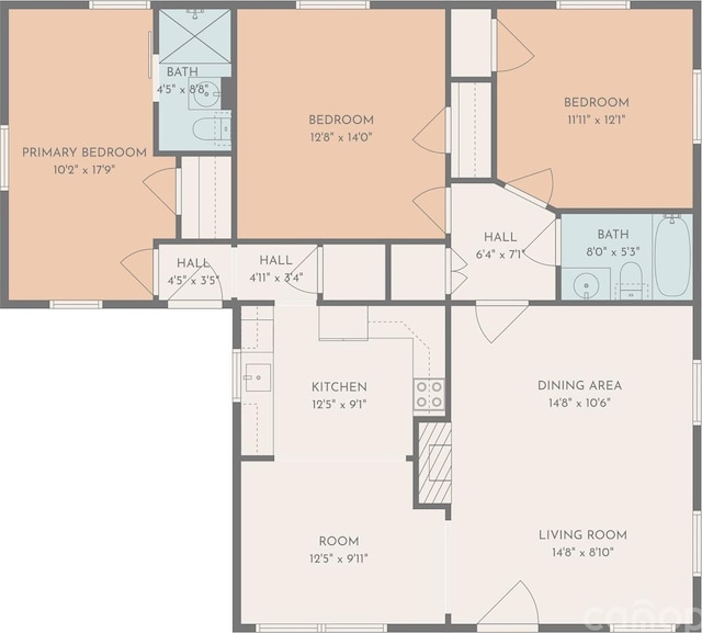 115 E Catawba St, Morganton, NC 28655 - view of room layout