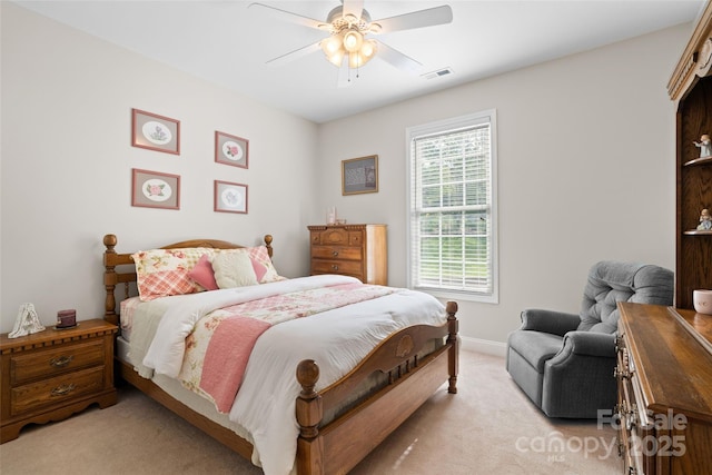 1912 Dawnhurst Ln, York, SC 29745 - bedroom featuring light carpet and ceiling fan
