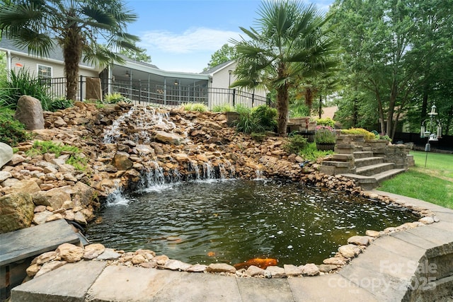 1912 Dawnhurst Ln, York, SC 29745 - view of community with a small pond