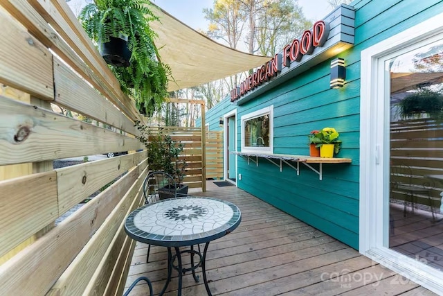 401 Church St, Warrenton, NC 27589 - view of wooden terrace