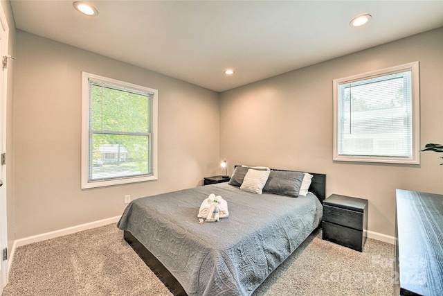 3020 Stancill Pl, Charlotte, NC 28205 - bedroom with carpet, baseboards, and recessed lighting